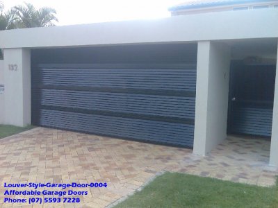 Louver Style Garage Door 0004